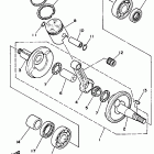 YSR 50 Коленчатый вал и Поршень