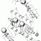 FZR600R Коленчатый вал и Поршень