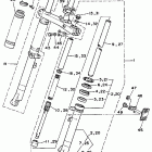 TW 200 Передняя вилка