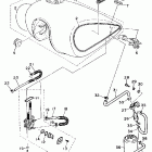 Virago 750 Топливный бак  (только шт. Калифорния)
