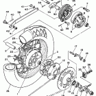 XV 250 Заднее колесо