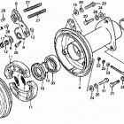 ATC200 185 / 200  rear brake drum