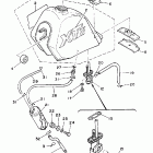 XT 350 Топливный бак  (только шт. Калифорния)