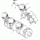 FZR 750R Коленчатый вал и Поршень