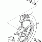 Virago 750 Переднее колесо