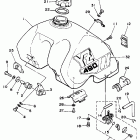 YZ490U Топливный бак