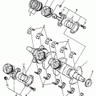FZR 400S Коленчатый вал и Поршень
