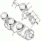 FZR 750 Crankshaft piston (non-california model)