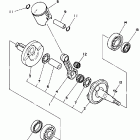 YZ 80 Коленчатый вал и Поршень