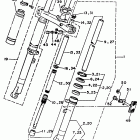 TW 200 Передняя вилка