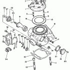 YZ 250 Цилиндр и головка цилиндра