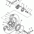 YZ 80 Заднее колесо