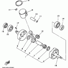 YZ125T Коленчатый вал и Поршень
