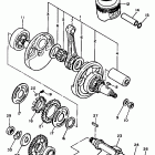 XT 600 Коленчатый вал и Поршень