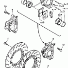 XV1100S/XV1100SC Передний тормозной суппорт