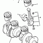 FJ1200S Коленчатый вал и Поршень
