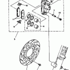 YZ 490 Передний тормозной суппорт