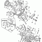 XV700CS Virago Головка цилиндра