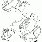 XT 600 Боковые обтекатели , масляный бочек