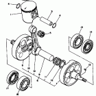 YZ 490 Piston & con rod assemblies