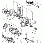 XT 600 Коленчатый вал и Поршень