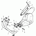 SRX600S Выхлопная система