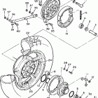 XV1000LC/XV1000L Заднее колесо