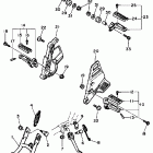 FZ 750 Подножки