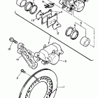 FZ 750 Задний суппорт тормозной