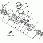 RZ350N Коленчатый вал и Поршень