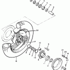 XV 1200D Заднее колесо