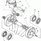 YZ250L Crankshaft piston yz250k