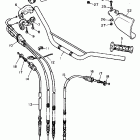 TT 600 Steering handle - cable