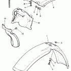 YZ 490 Крыло переднее и задние