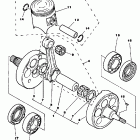 YZ 251 Crankshaft piston yz250k