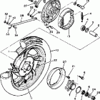 XV750K Заднее колесо