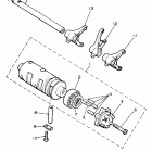 XJ 650L Shift cam - fork