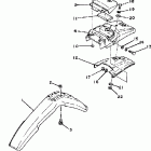 XT200J Крыло переднее и задние