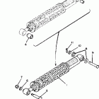 XT200J Задняя подвеска