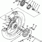 XT200J Заднее колесо