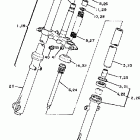 XT200J Передняя вилка