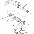TT 500 Shift shaft - pedal