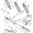 TT500D Swing arm - rear shocks