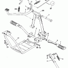 YG5 Stand foot rest & rear brake pedal