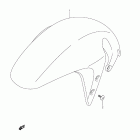 VZ1500 Boulevard M90 Переднее крыло