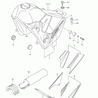 DR-Z400S Топливный бак (model k5 / k6 / k7 / k8)