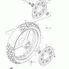 DL650,A Front wheel (dl650k7 / k8 / k9)