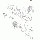 RM-Z250 Масляный и водяной насос. фильтр масленый