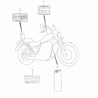 VS1400 Boulevard S83 Наклейки предупреждения