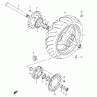 GSF1250SA Bandit Rear wheel (gsf1250sak7 / sak8 / sak9)